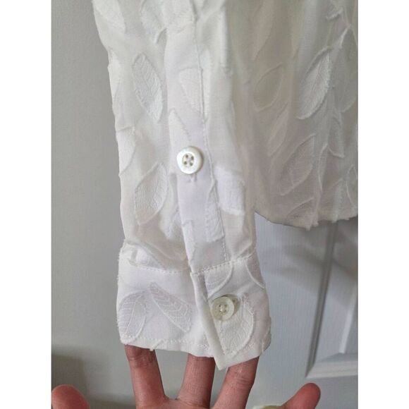 Danielle rollins Elsie Shirt in Fil Coupe $396 Sz S - Picture 7 of 11